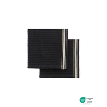Lade das Bild in den Galerie-Viewer, 2er-Set Spültücher "Bihar" von House Doctor in schwarz.