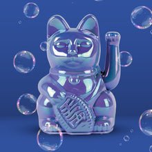Lade das Bild in den Galerie-Viewer, Myneko by Donkey Winkekatze "Classic", Bubble Blue "Avara"