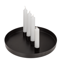 Lade das Bild in den Galerie-Viewer, Adventsteller mit magnetischen Kerzenhaltern, schwarz