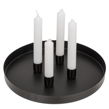 Lade das Bild in den Galerie-Viewer, Adventsteller mit magnetischen Kerzenhaltern, schwarz