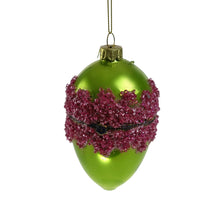 Lade das Bild in den Galerie-Viewer, Anhänger Ei zum Öffnen, grün/pink