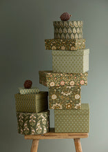 Lade das Bild in den Galerie-Viewer, Bungalow 2er-Set Pappboxen "Sita Olive"
