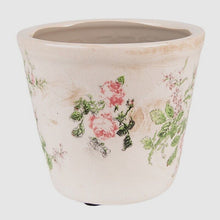 Lade das Bild in den Galerie-Viewer, Clayre & Eef Übertopf "Rosen", 12 x 10 cm