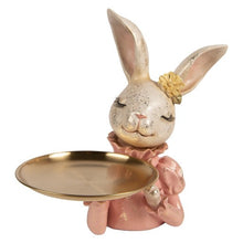 Lade das Bild in den Galerie-Viewer, Deko-Figur "Hasenmädchen mit Tablett"