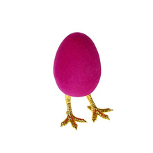 Lade das Bild in den Galerie-Viewer, Deko-Ei mit Füßen, pink
