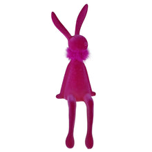 Lade das Bild in den Galerie-Viewer, Kantenhocker Hase mit Federboa 56 cm, pink