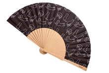 Lade das Bild in den Galerie-Viewer, Fisura Fächer "Katzen", schwarz/weiß