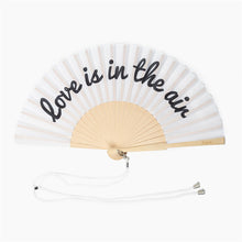 Lade das Bild in den Galerie-Viewer, Fisura Fächer "Love is in the air", weiß/schwarz