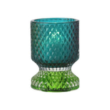 Lade das Bild in den Galerie-Viewer, Gift Company 2-in-1 Kerzen-& Teelichthalter, blau/grün