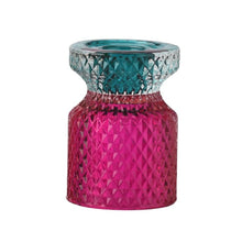Lade das Bild in den Galerie-Viewer, Gift Company 2-in-1 Kerzen-& Teelichthalter, pink/blau