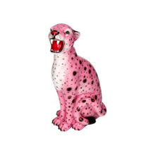 Lade das Bild in den Galerie-Viewer, Gift Company Deko-Figur "Leopard" rosa, 34 cm