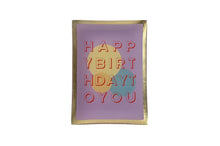 Lade das Bild in den Galerie-Viewer, Gift Company Love Plates Deko-Teller "Happy Birthday" in lila