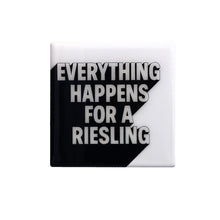 Lade das Bild in den Galerie-Viewer, Gift Company Love Tiles Untersetzer "Everything Happens For A Riesling"