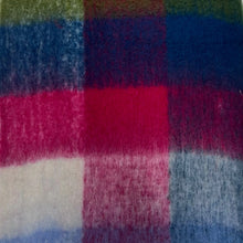 Lade das Bild in den Galerie-Viewer, Schal "Check" Bunt/Cool, 40 x 210 cm