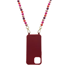 Lade das Bild in den Galerie-Viewer, Handykette "Dream Beads" Rot-Lila-Pink-Mix