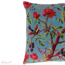 Lade das Bild in den Galerie-Viewer, Imbarro Kissen "Paradise" blau, 50 x 50 cm