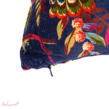 Lade das Bild in den Galerie-Viewer, Imbarro Kissen "Paradise" dunkelblau, 30 x 50 cm