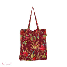 Lade das Bild in den Galerie-Viewer, Imbarro Baumwoll-Einkaufsbeutel "Paradise", aubergine