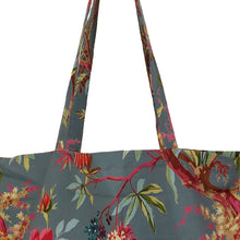 Lade das Bild in den Galerie-Viewer, Imbarro Baumwoll-Einkaufsbeutel "Paradise", petrol