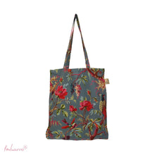 Lade das Bild in den Galerie-Viewer, Imbarro Baumwoll-Einkaufsbeutel "Paradise", petrol