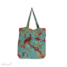 Lade das Bild in den Galerie-Viewer, Imbarro Baumwoll-Einkaufsbeutel "Paradise", türkis