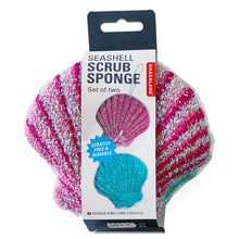 Lade das Bild in den Galerie-Viewer, Kikkerland 2er-Set Spülschwämme "Muschel"