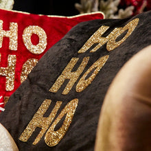 Lade das Bild in den Galerie-Viewer, Kissen "HOHOHO" 45 x 45 cm, schwarz