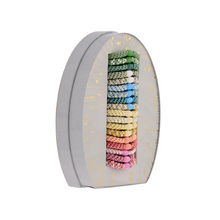 Lade das Bild in den Galerie-Viewer, Inhalt des Kknekki Easter Egg Geschenkkartons in Form eines Ostereis: 18 bunte Haargummis.