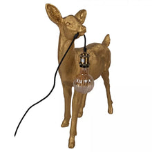 Lade das Bild in den Galerie-Viewer, Lampe "Reh", gold