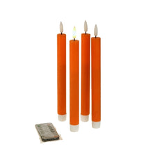 Lade das Bild in den Galerie-Viewer, 4er-Set LED-Stabkerzen in orange inklusive Fernbedienungvon Werner Voß.