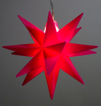 Lade das Bild in den Galerie-Viewer, LED-Stern 10 cm pink, Outdoor mit Batteriebetrieb