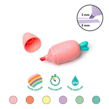 Lade das Bild in den Galerie-Viewer, Legami 6er-Set Textmarker "Carrate Team"