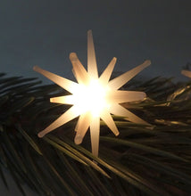 Lade das Bild in den Galerie-Viewer, LED-Lichterkette mit 10 Mini-Sternen, 130 cm