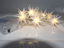 Lade das Bild in den Galerie-Viewer, LED-Lichterkette mit 10 Mini-Sternen, 130 cm