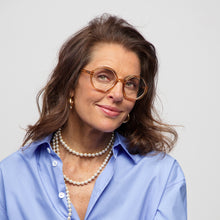 Lade das Bild in den Galerie-Viewer, Looplabb Lesebrille "Lolita", Crystal Champagne