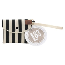 Lade das Bild in den Galerie-Viewer, Portemonnaie "Julia", schwarz-weiß gestreift