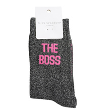 Lade das Bild in den Galerie-Viewer, Ms. Sparrow Glitzer-Socken "The Boss"