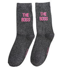 Lade das Bild in den Galerie-Viewer, Ms. Sparrow Glitzer-Socken "The Boss"