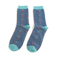 Lade das Bild in den Galerie-Viewer, Mr. Sparrow Socken "Skifahrer", blau/blau