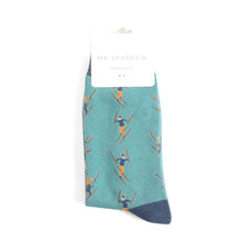 Lade das Bild in den Galerie-Viewer, Mr. Sparrow Socken "Skifahrer", blau/blau