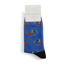 Lade das Bild in den Galerie-Viewer, Mr. Heron Socken "Angler", blau