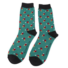 Lade das Bild in den Galerie-Viewer, Mr. Sparrow Socken "Tischtennis", grün/schwarz