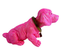 Lade das Bild in den Galerie-Viewer, Original Wackeldackel groß, pink-glitzernd