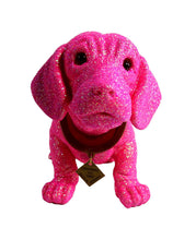 Lade das Bild in den Galerie-Viewer, Original Wackeldackel groß, pink-glitzernd