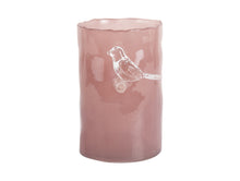 Lade das Bild in den Galerie-Viewer, Vase "Bird on Branch" altrosa, 15 cm