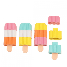 Lade das Bild in den Galerie-Viewer, 4er-Set Radiergummis mit Duft "Eis am Stiel"