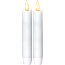Lade das Bild in den Galerie-Viewer, 2er-Set LED-Kerzen 15 cm, weiß