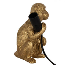 Lade das Bild in den Galerie-Viewer, Tischleuchte Affe sitzend, gold