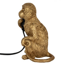 Lade das Bild in den Galerie-Viewer, Tischleuchte Affe sitzend, gold