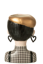 Lade das Bild in den Galerie-Viewer, Vase Frauenkopf "French Girl"